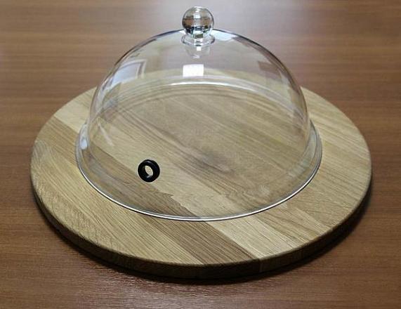 Клош с отверстием поликарбонат 25 см