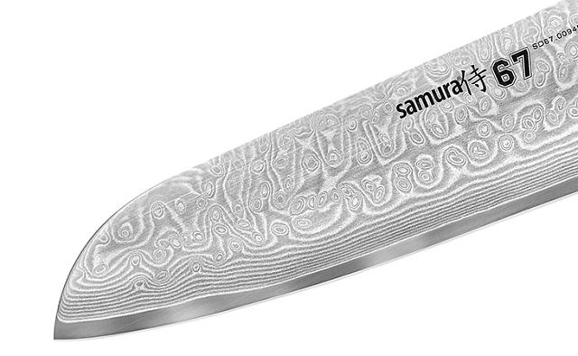 Нож Сантоку Samura 67 Damascus 175 мм