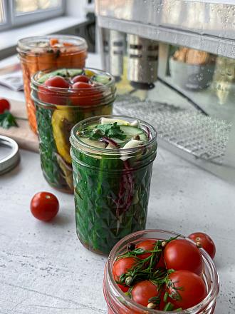 Баночка с двойной крышкой Kerr 8 унций
